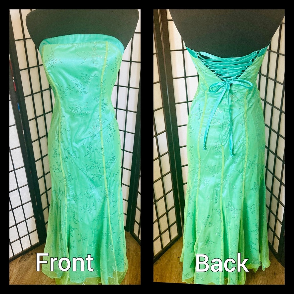 Electric green, dress from my daughters Spring Formal